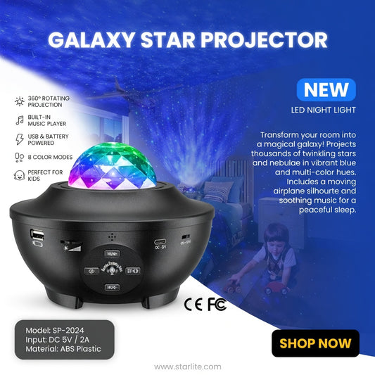 Galaxy Projector with Bluetooth Music Speaker
