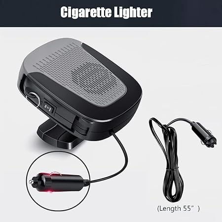 Portable Car Heater Car Fan 12V 150W Heating and Cooling Mode Windshield Defrost Defogger