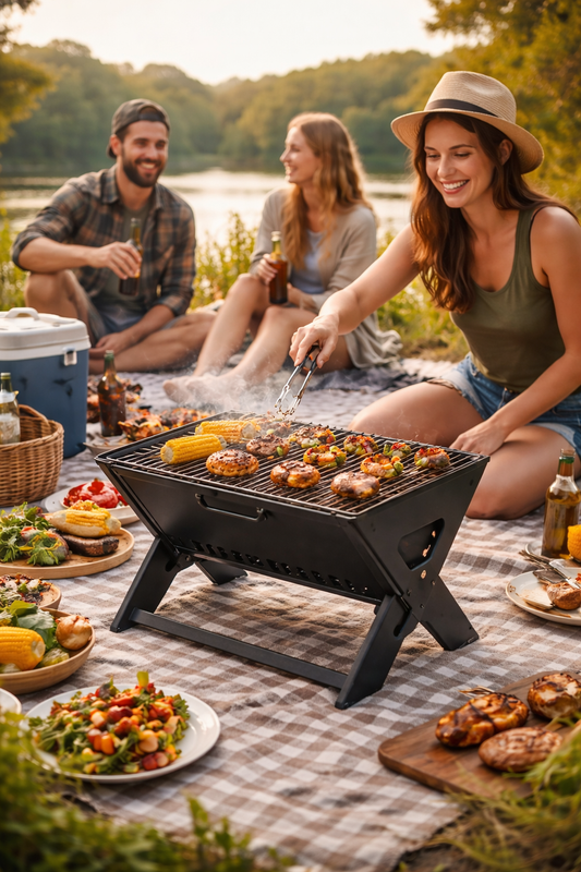 Foldable Charcoal Grill Ⓢ