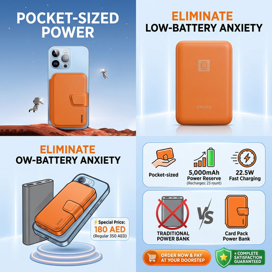 Card Pack 5,000mAh Portable Power Bank — Ultra-Slim Playing Card Design for Fast, On-The-Go Charging