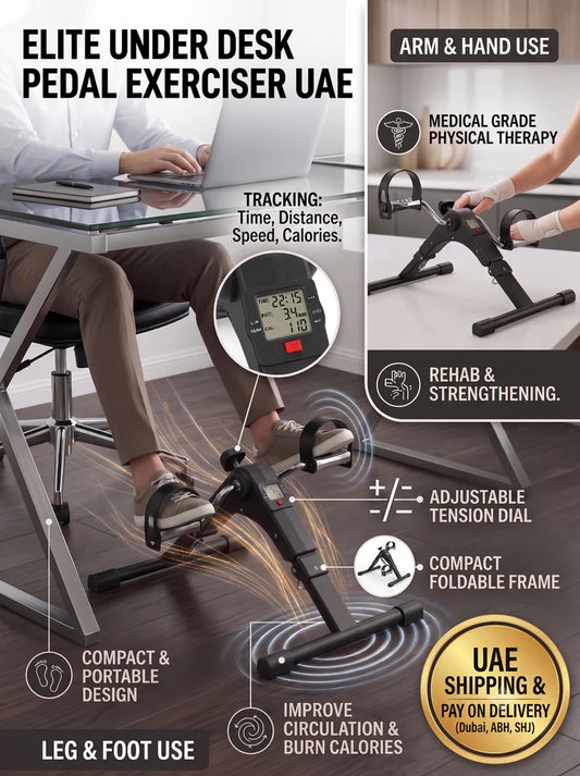 Premium Pedal Exerciser Bike for Office Desk | Best Mini Cycle for Physiotherapy and Knee Movement | Burn Fat and Stay Fit While Working from Home