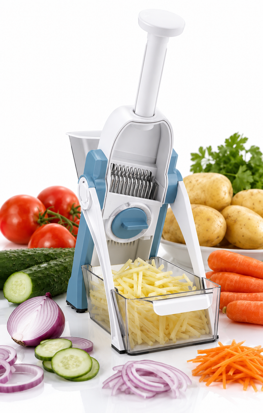 ONCE FOR ALL vegetable chopper 4-in-1 mandoline slicer dicer julienne tool for meal prep