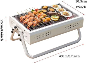 Portable Folding Barbecue Grill 30 Days Replacement Warranty